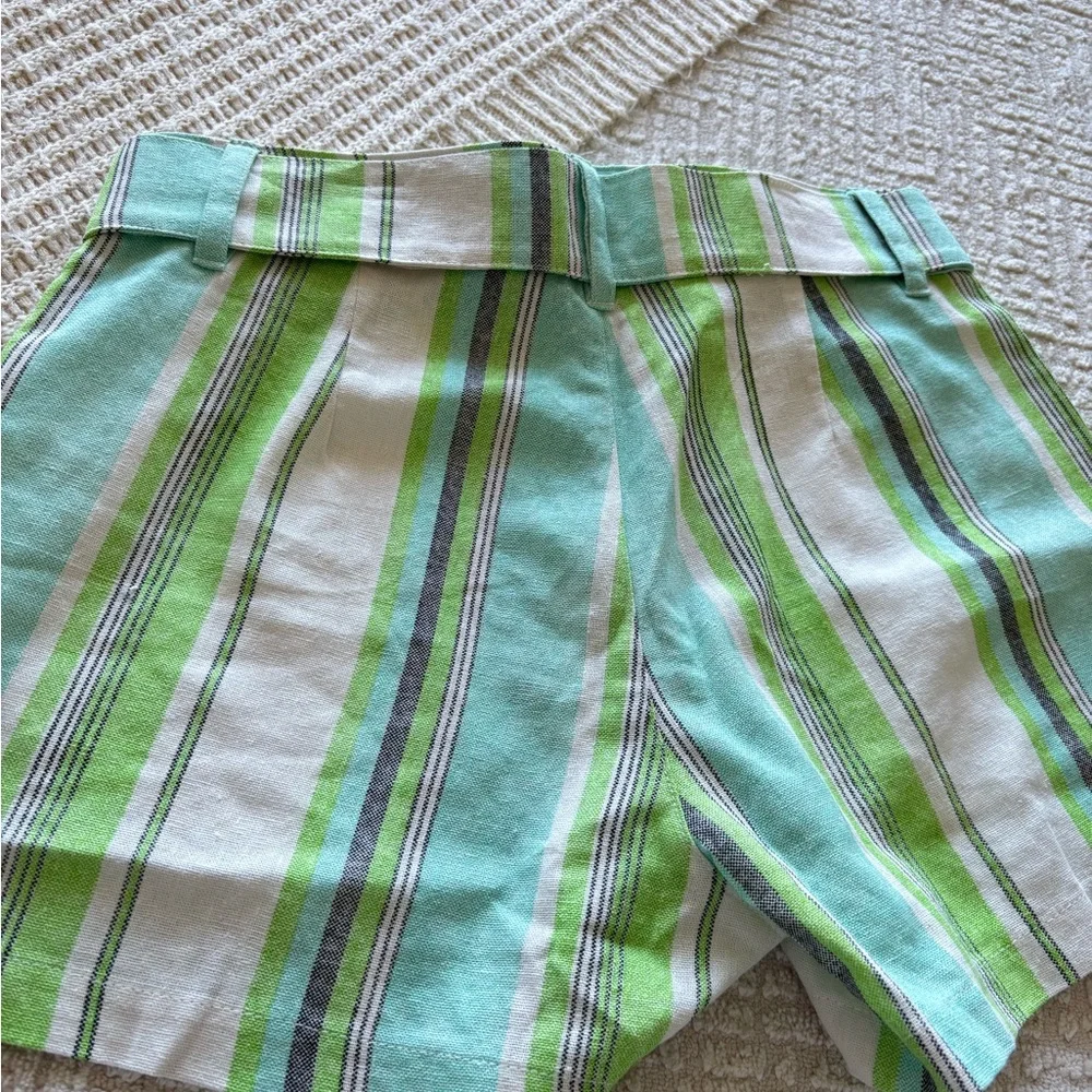 NWT Camille & Sophie Striped Paper Bag Shorts Girls
